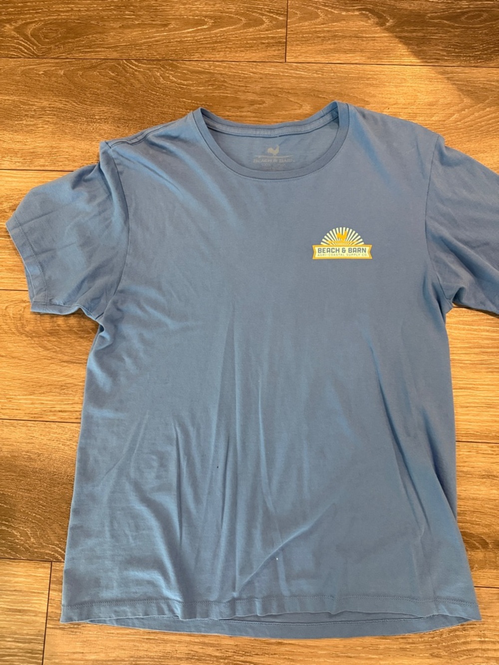 Short-Sleeve Crewneck Tee in Sky Blue